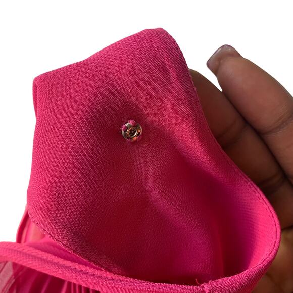 Ted Baker Pink Pleated Dress Size 1 - Picture 9 of 10